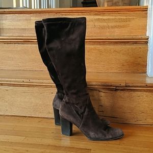 Vintage Ferragamo suede boots